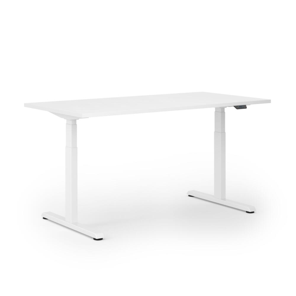 STEELFORCE 1050 Elektrisch Bureau Onderstel Wit met wit blad