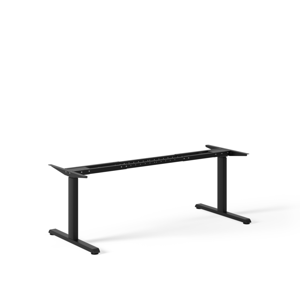 STEELFORCE 1050 Elektrisch zit sta Bureau Onderstel Zwart  vooraanzicht
