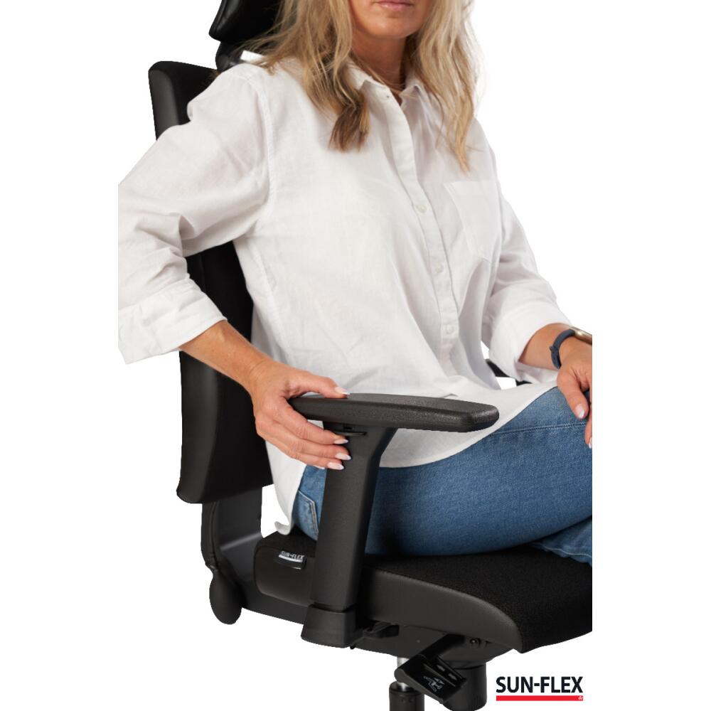 SUN-FLEX®HB chaise de bureau ergonomique noire