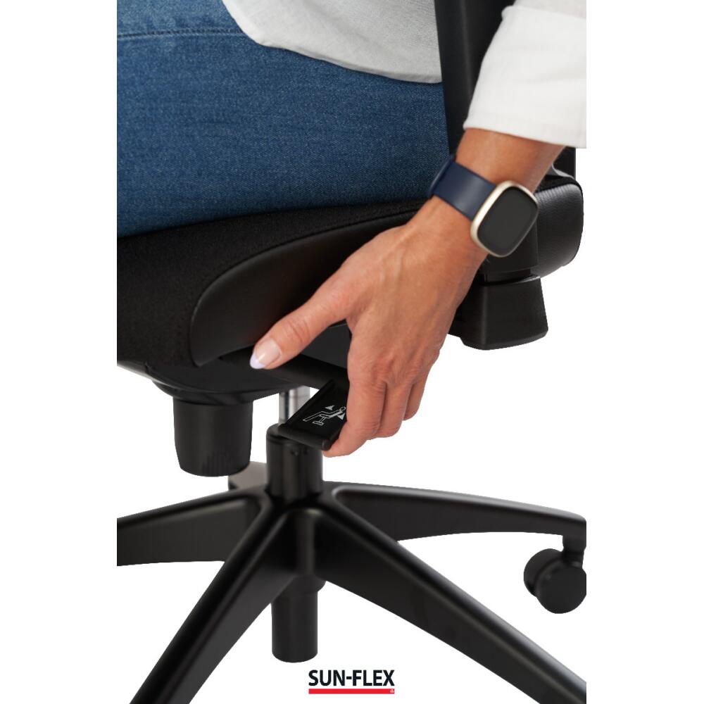 SUN-FLEX®HB ergonomischer Bürostuhl schwarz