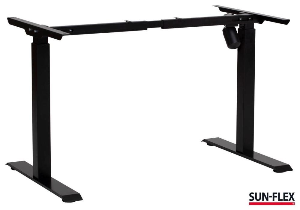 SUN-FLEX EASYDESK ADAPT l biurko regulowane czarne 120x80cm