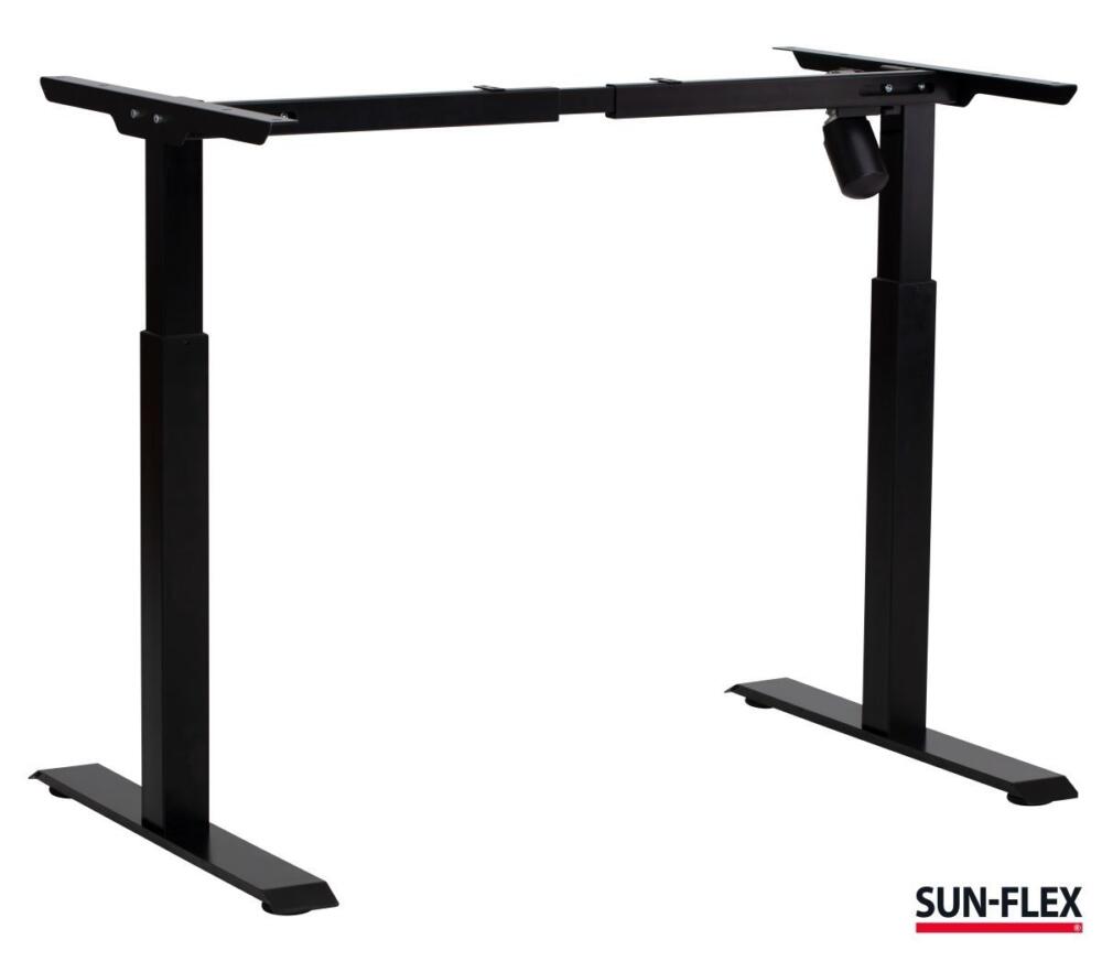 SUN-FLEX EASYDESK ADAPT l biurko regulowane czarne 120x80cm