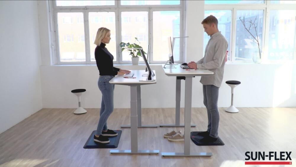 SUN-FLEX®DESKFRAME | desk frame white aluminum