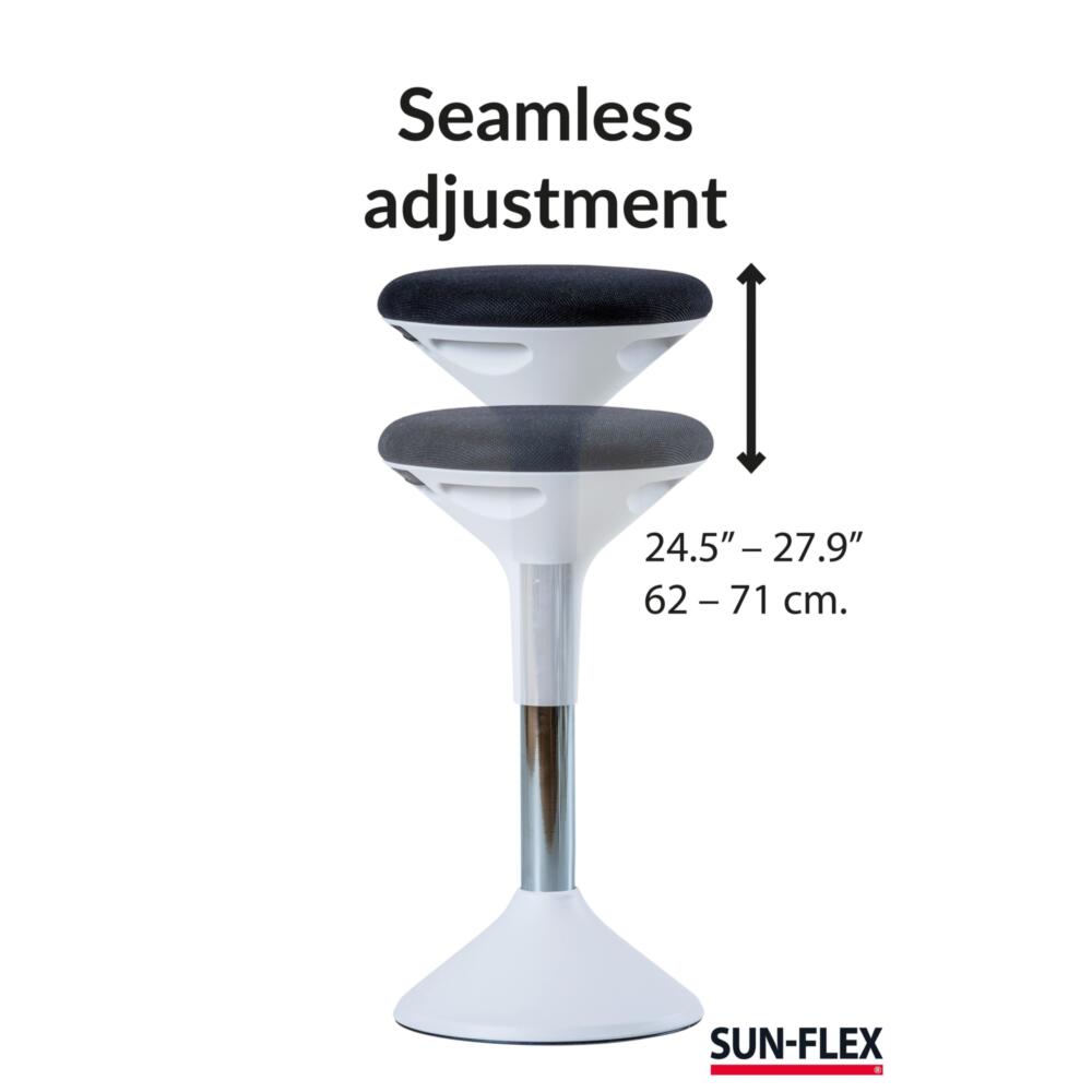 SUN-FLEX ergonomischer Balance-Hocker weiß