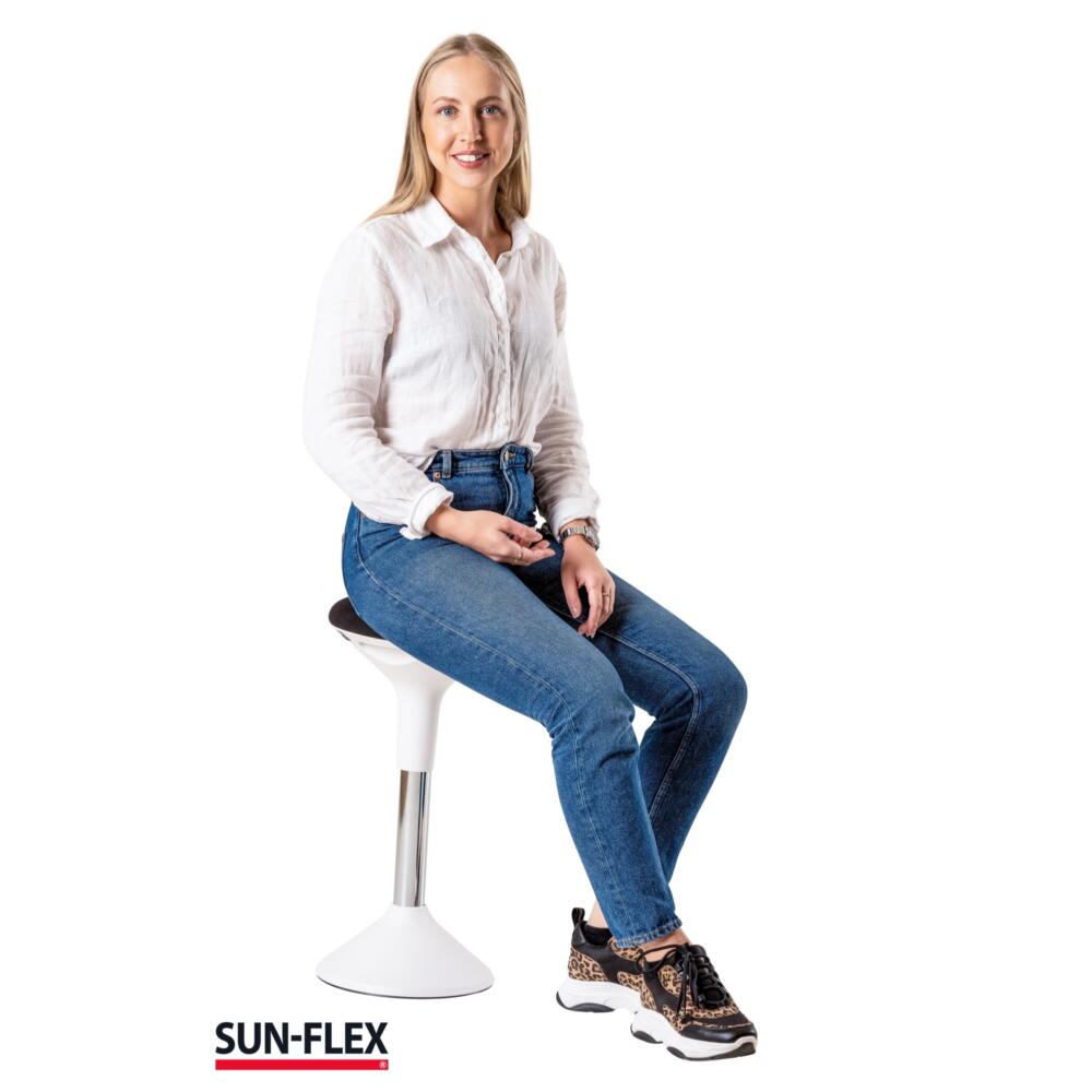 SUN-FLEX ergonomische balanskruk wit