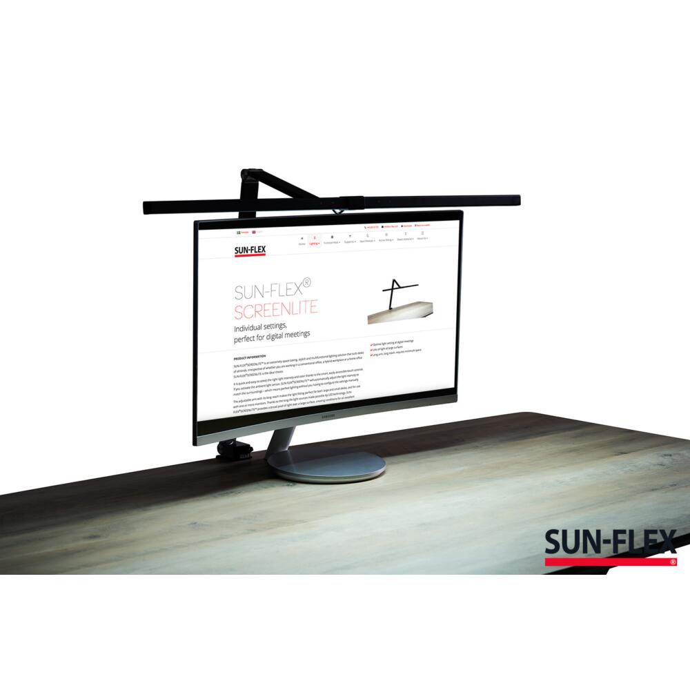 SUN-FLEX® SCREENLITE Schreibtischlampe Schwarz