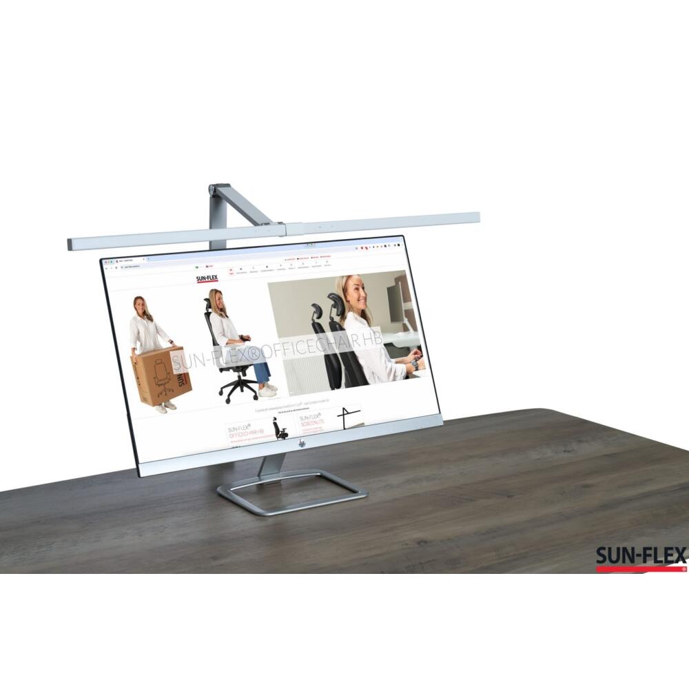 SUN-FLEX® SCREENLITE Schreibtischlampe Weiß