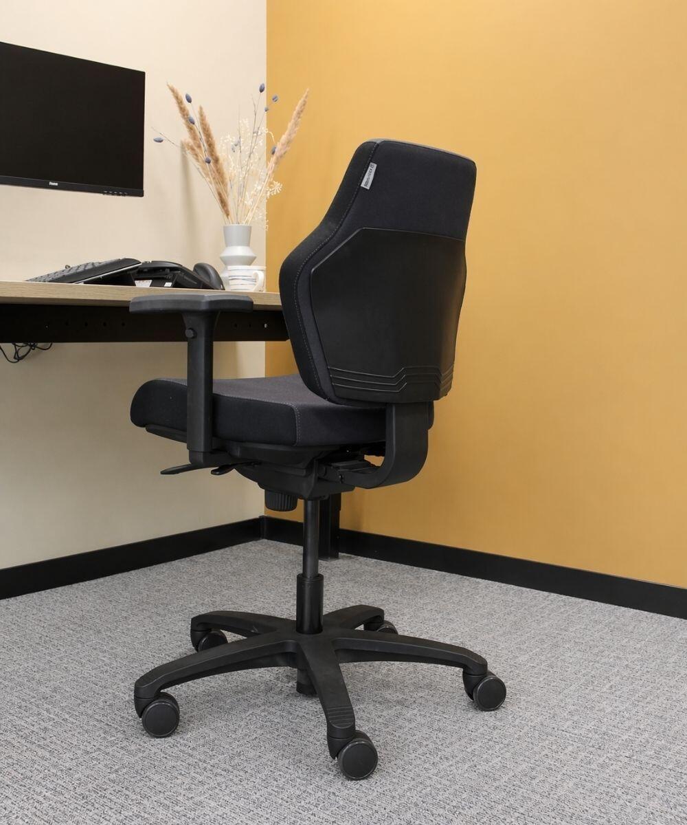 Score At Work ergonomische bureaustoel bicolor schuin zijaanzicht