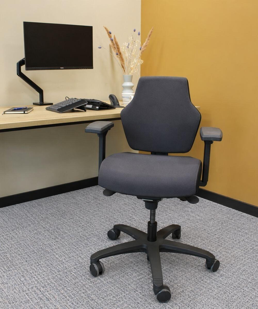 Score At Work ergonomische bureaustoel bicolor vooraanzicht bureaustoel bij het bureau