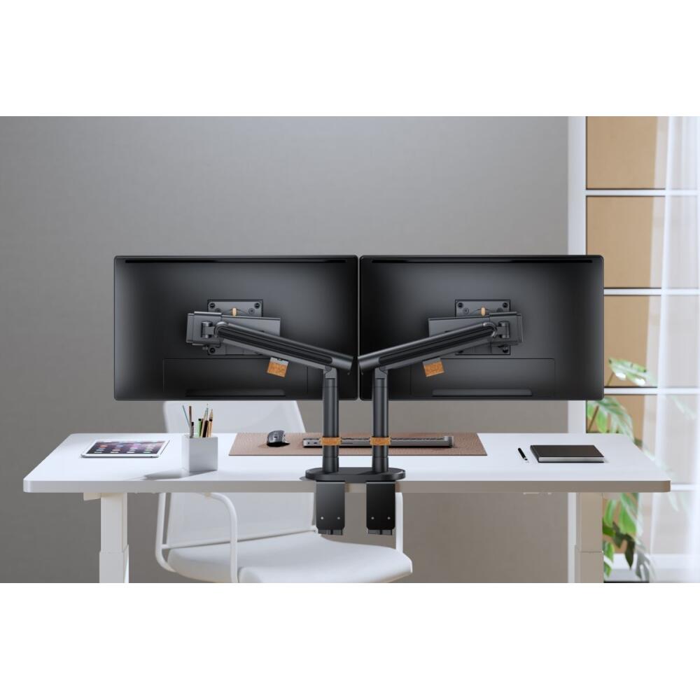 SmartView Doppel-Monitorarm Schwarz