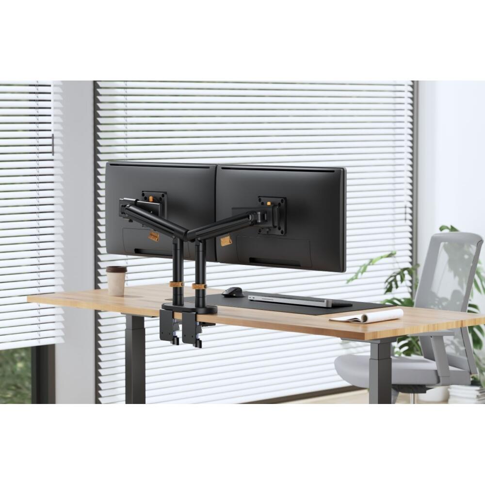 SmartView Doppel-Monitorarm Schwarz