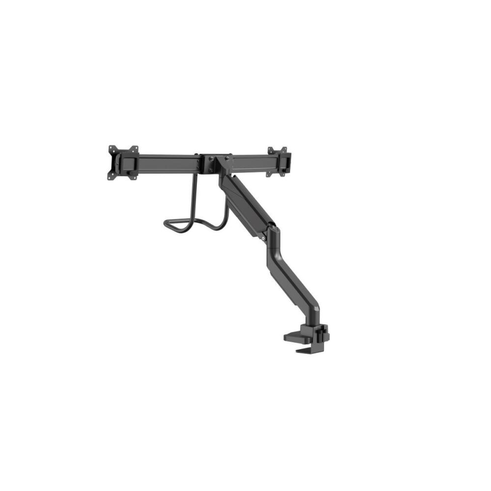 Swing Double Monitor Arm Black