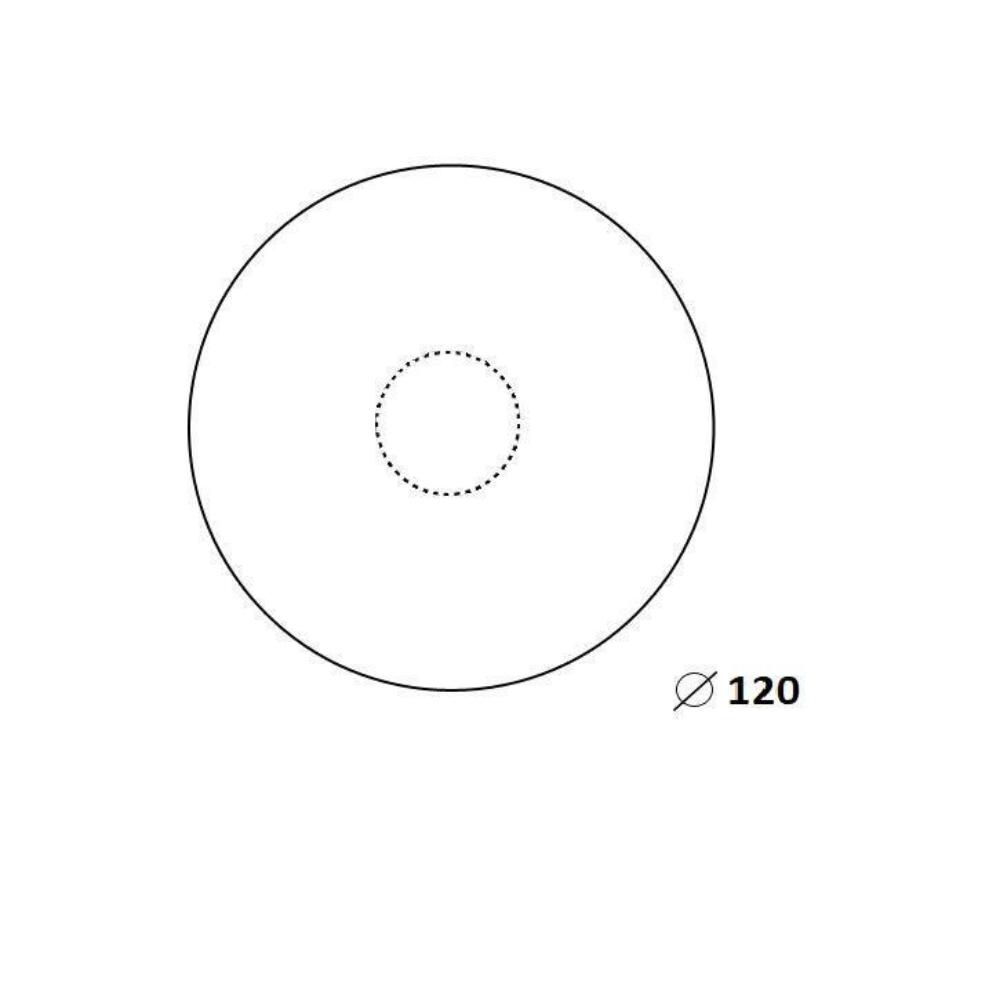 Blat stołu | Okrągły | Brązowy dąb | Ø120 cm