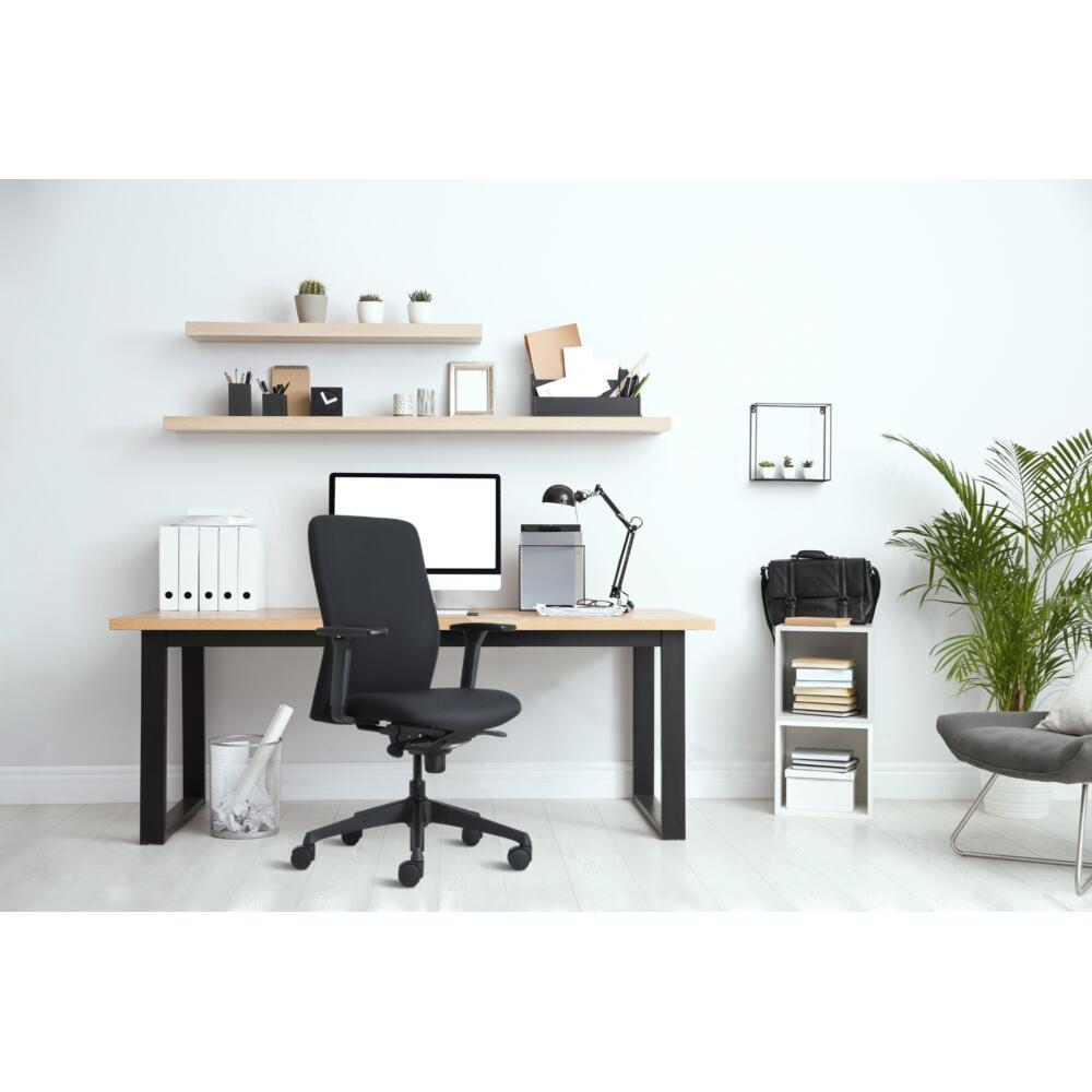 Ergonomischer Bürostuhl Deluxe schwarz