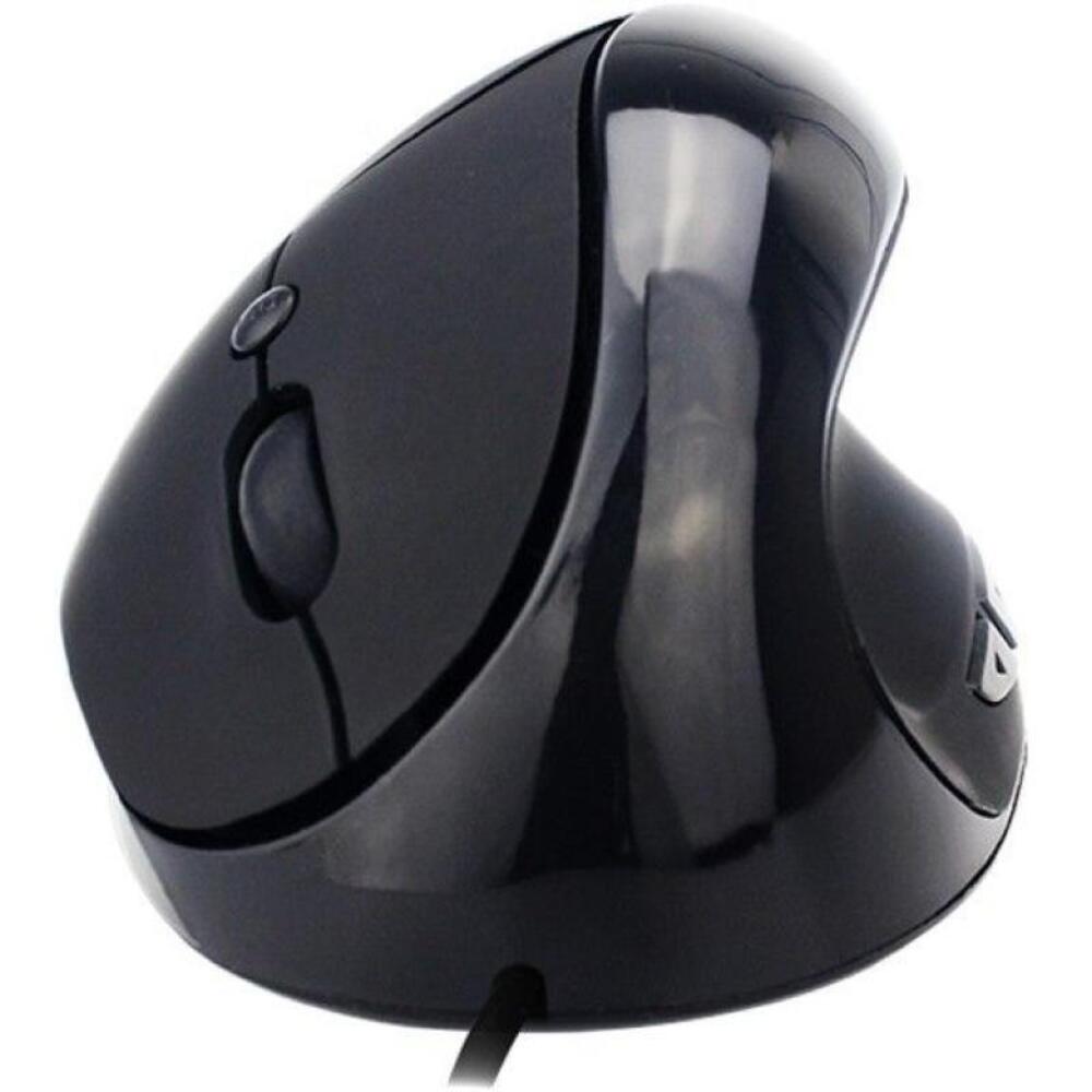 6D Mini verticale muis rechtshandig bedraad zwart