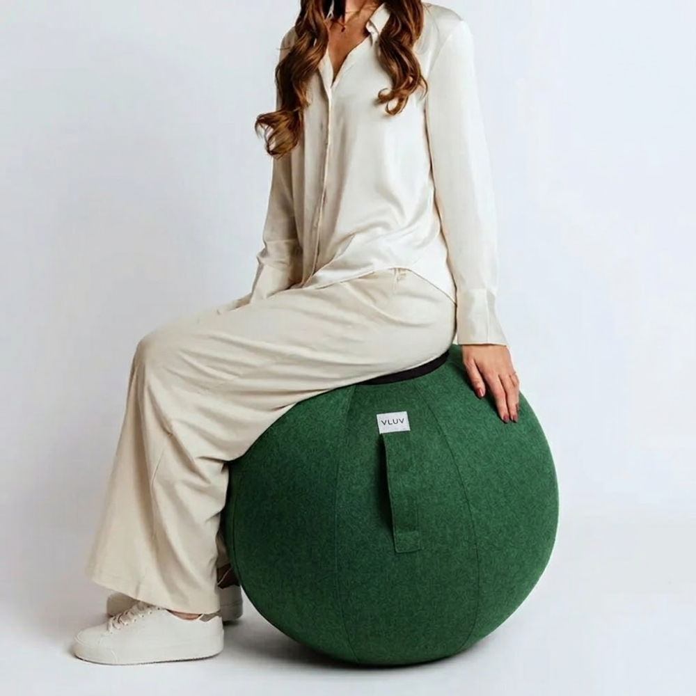 Vluv BOL LEIV Zitbal 60 65 cm Pine zijaanzicht