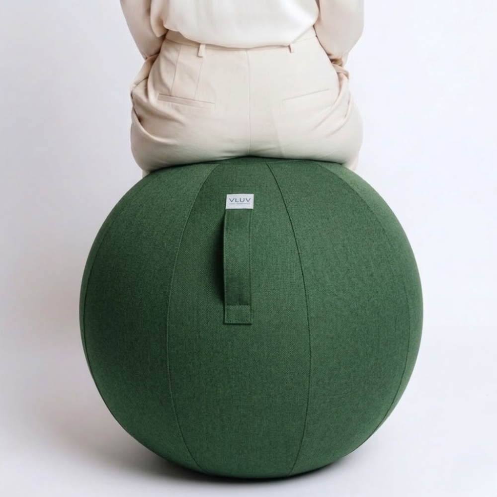 Vluv BOL LEIV Zitbal 60 65 cm Pine zithouding achterkant
