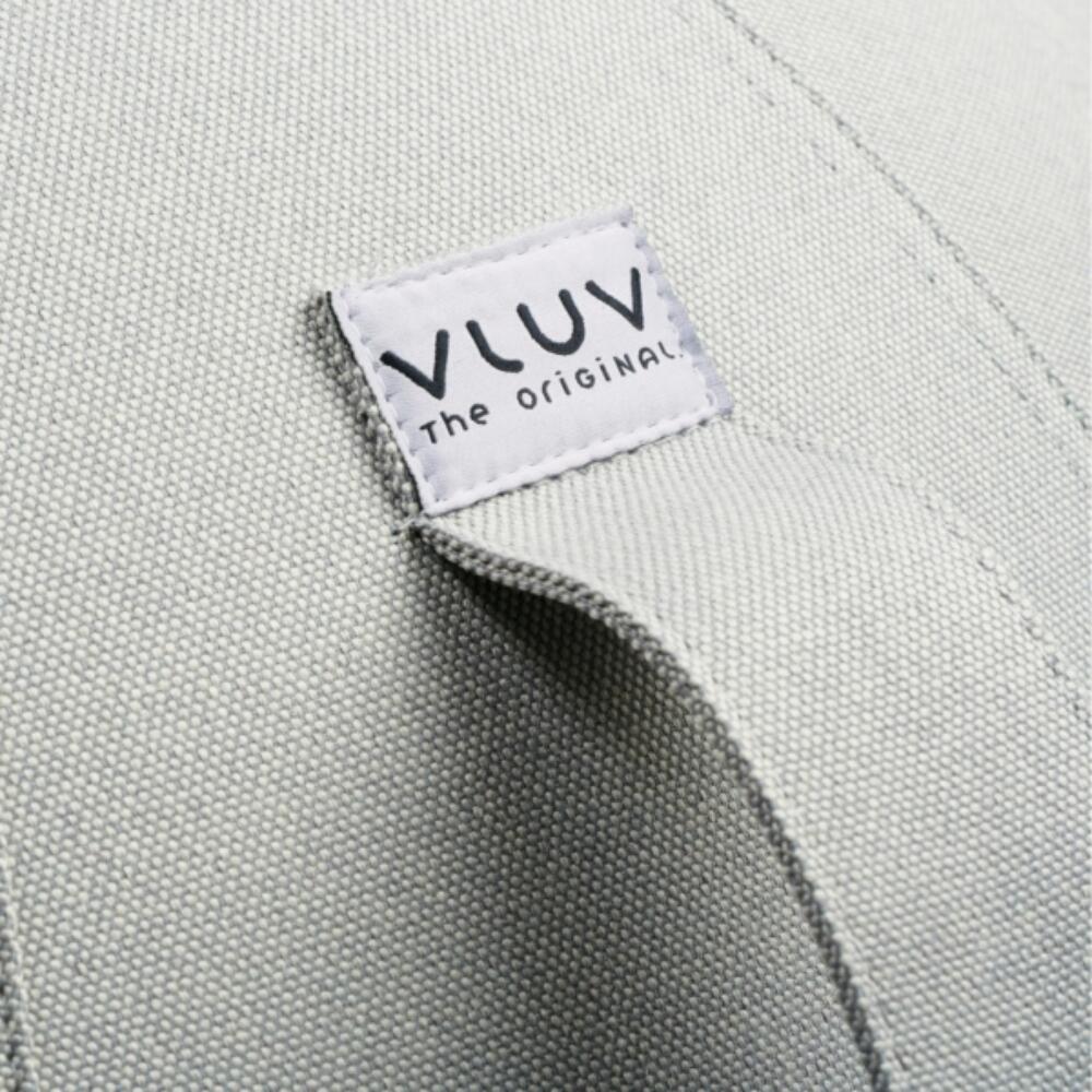 Vluv BOL LEIV Zitbal Silver Grey merk en stof