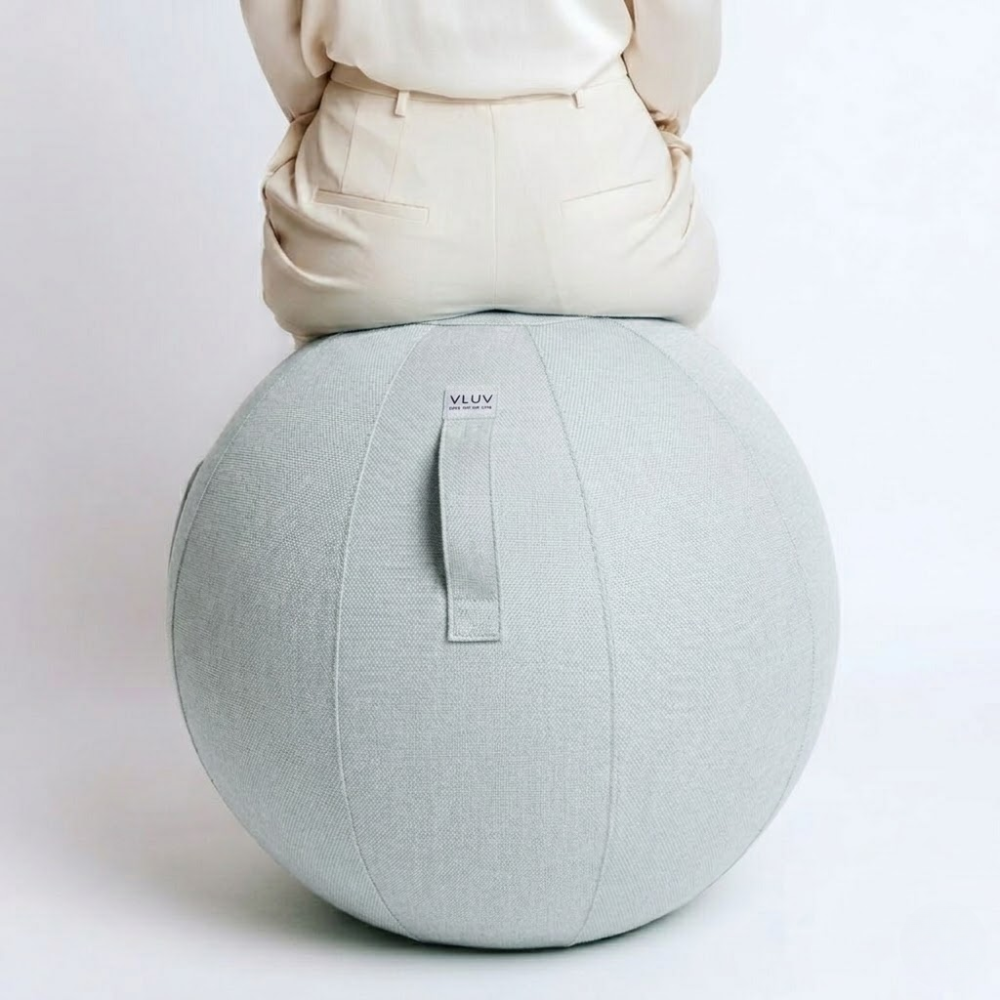 Vluv BOL LEIV Zitbal Silver Grey  achterkant