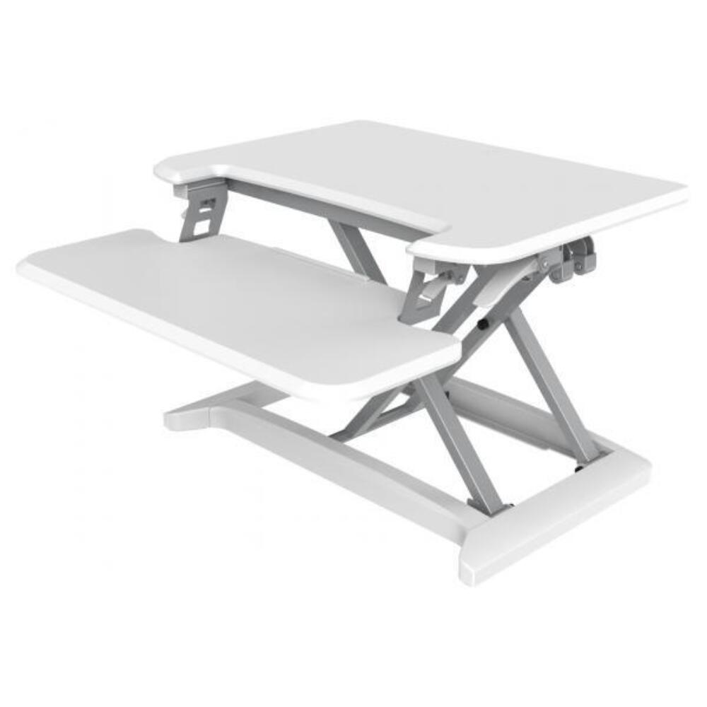 Podnośnik biurkowy z funkcją siedzenia/stania Small Biały