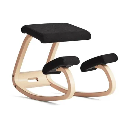 Variér Variable Kneeling Chair Without Back Re-wool Black