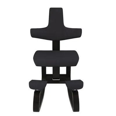 Variér Thatsit Kneeling Chair Back Natural Re-wool Black