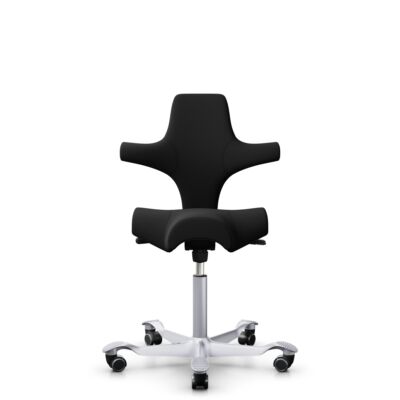 HÅG Capisco 8106 Ergonomischer Bürostuhl – Silbernes Gestell