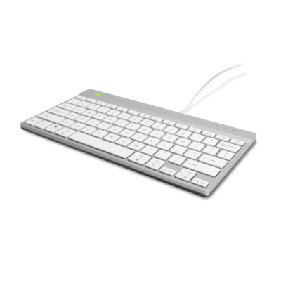 R-Go Compact Break QWERTY (US) - Blanco - Con Cable