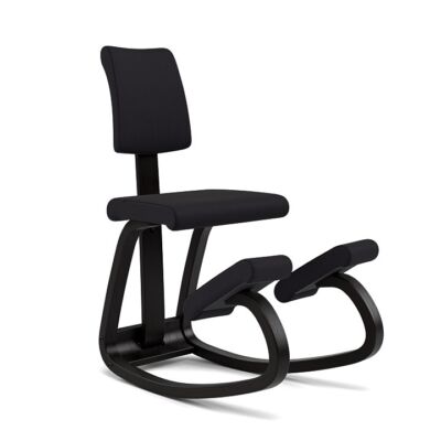 Variér Variable Balans PLUS Kneeling Chair with Backrest – Black
