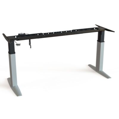 Ergonomiczne biurko stojąco-siedzące Conset 501-23 (Aluminium)