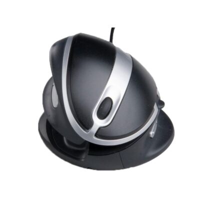 Ergonomic mouse | OysterMouse | Black | Silver | Wired | Right- and left-handed