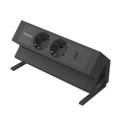 Filex Power Desk Up 2.0 - 2x 230V met USB A+C - Zwart