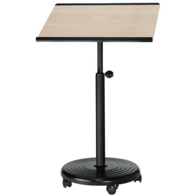 Mesa para portátil | Move-it Small | Negro | Incluye tablero de mesa de haya: 70 x 47 cm