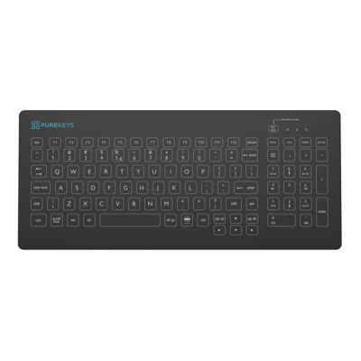 Purekeys Medical Keyboard Compact Fixed Angle Black US