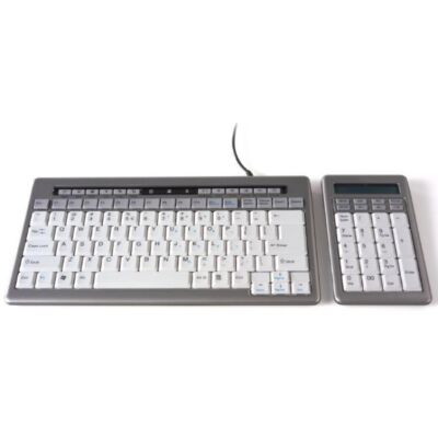 S-Board set mini toetsenbord DE zilver