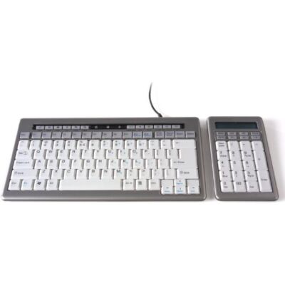 S-Board set mini toetsenbord US zilver