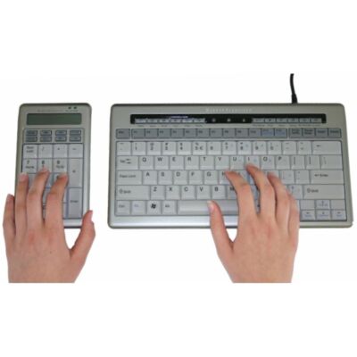 S-Board Set Mini-Tastatur links BE Azerty silber