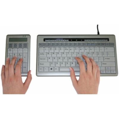 S-Board Set Mini-Tastatur links US silber