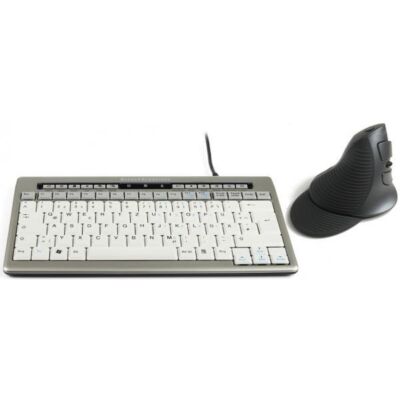S-board 840 Mini-Tastatur & Grip Maus Delux DE