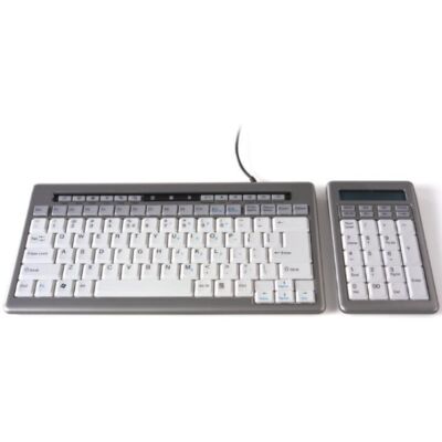 S-board set mini toetsenbord BE Azerty zilver