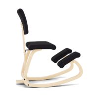 Variér Variable Balans PLUS Kniestoel met Rugleuning – Naturel/Zwart thumbnail
