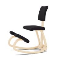 Variér Variable Balans PLUS Kniestoel met Rugleuning – Naturel/Zwart thumbnail