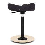 Variér Move Compact Balance Stool – Revive Black | Ergo2Work