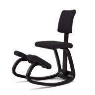 Silla ergonómica de rodillas Variér Variable Balans PLUS con respaldo – Negra thumbnail