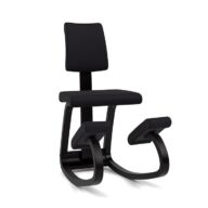 Silla ergonómica de rodillas Variér Variable Balans PLUS con respaldo – Negra thumbnail