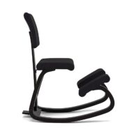 Silla ergonómica de rodillas Variér Variable Balans PLUS con respaldo – Negra thumbnail
