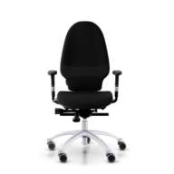 RH Extend 220 Ergonomischer Bürostuhl – Schwarz mit silbernem Gestell thumbnail