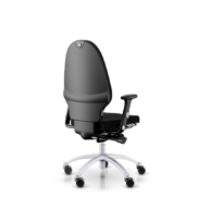 RH Extend 220 Ergonomischer Bürostuhl – XL-Sitzfläche, Schwarz mit silbernem Gestell thumbnail