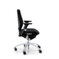 RH Logic 300 Ergonomischer Bürostuhl – Schwarz mit Silbernem Gestell thumbnail