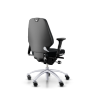 RH Logic 300 Ergonomischer Bürostuhl – Schwarz mit Silbernem Gestell thumbnail